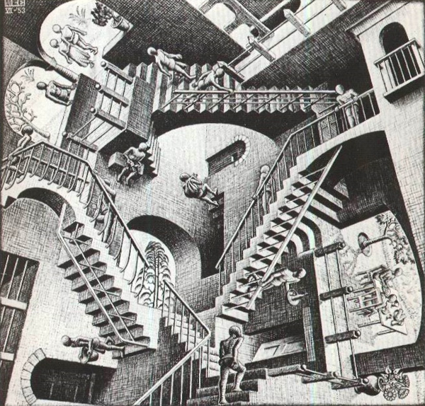 Мариуц Корнелис Эшер<br />«Относительность». 1953 г.