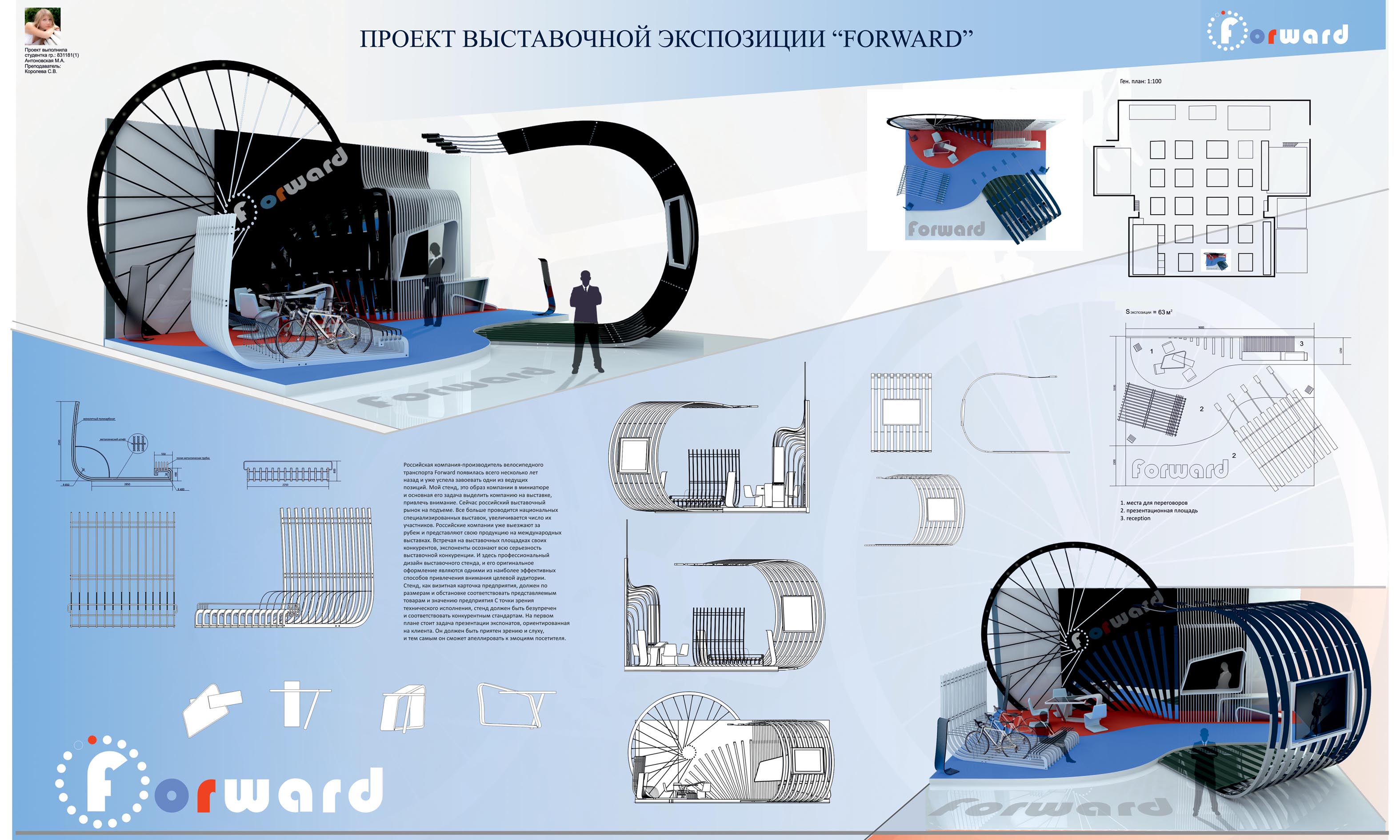 Антоновская Мария гр.831181 Проект выставочной экспозиции &quot;Forward&quot;